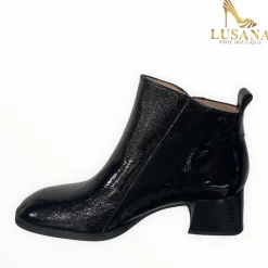 Women Hispanitas Charlize Rio Black Patent Ankle Boot