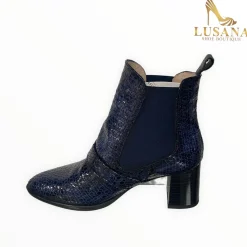 Women Hispanitas Selena Mosaic Navy Ankle Boot
