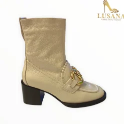 Women Hogl Cream Ankle Boot