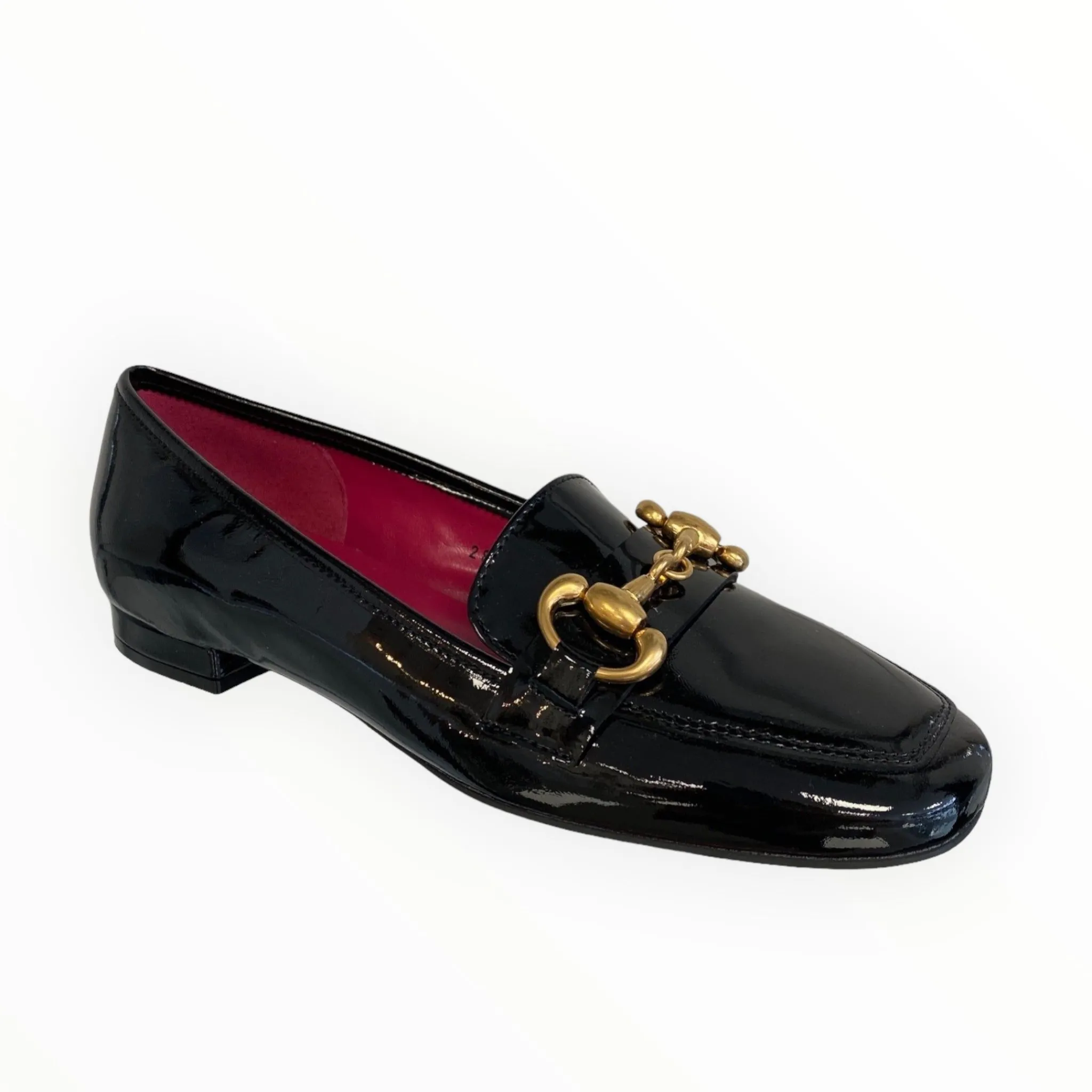 Women Le Babe Black Patent Loafer
