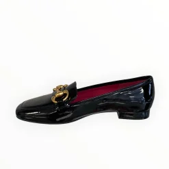 Women Le Babe Black Patent Loafer