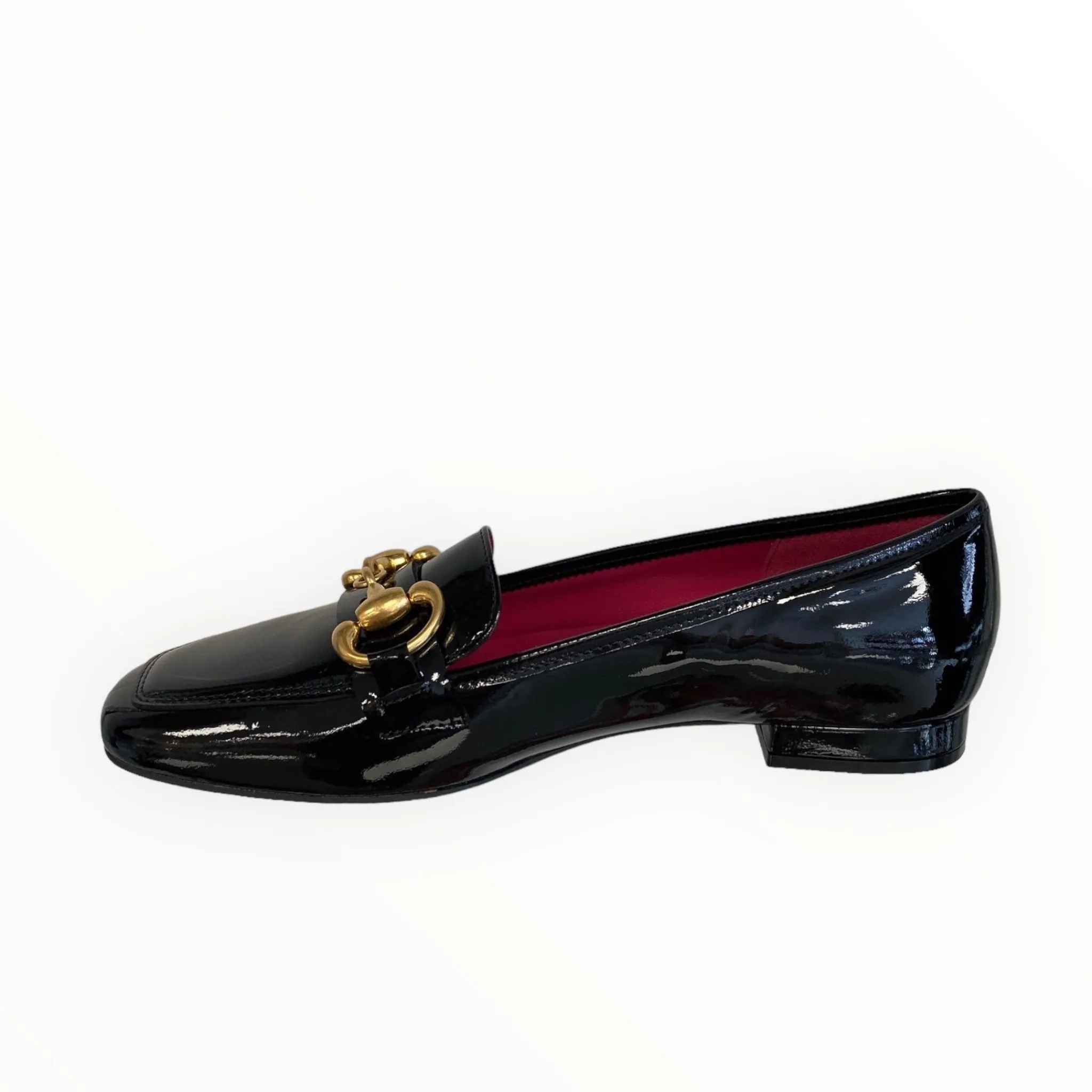 Women Le Babe Black Patent Loafer