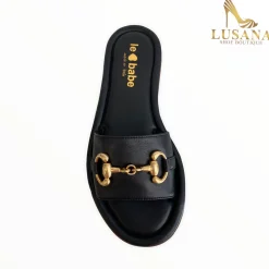 Women Le Babe Black Slider