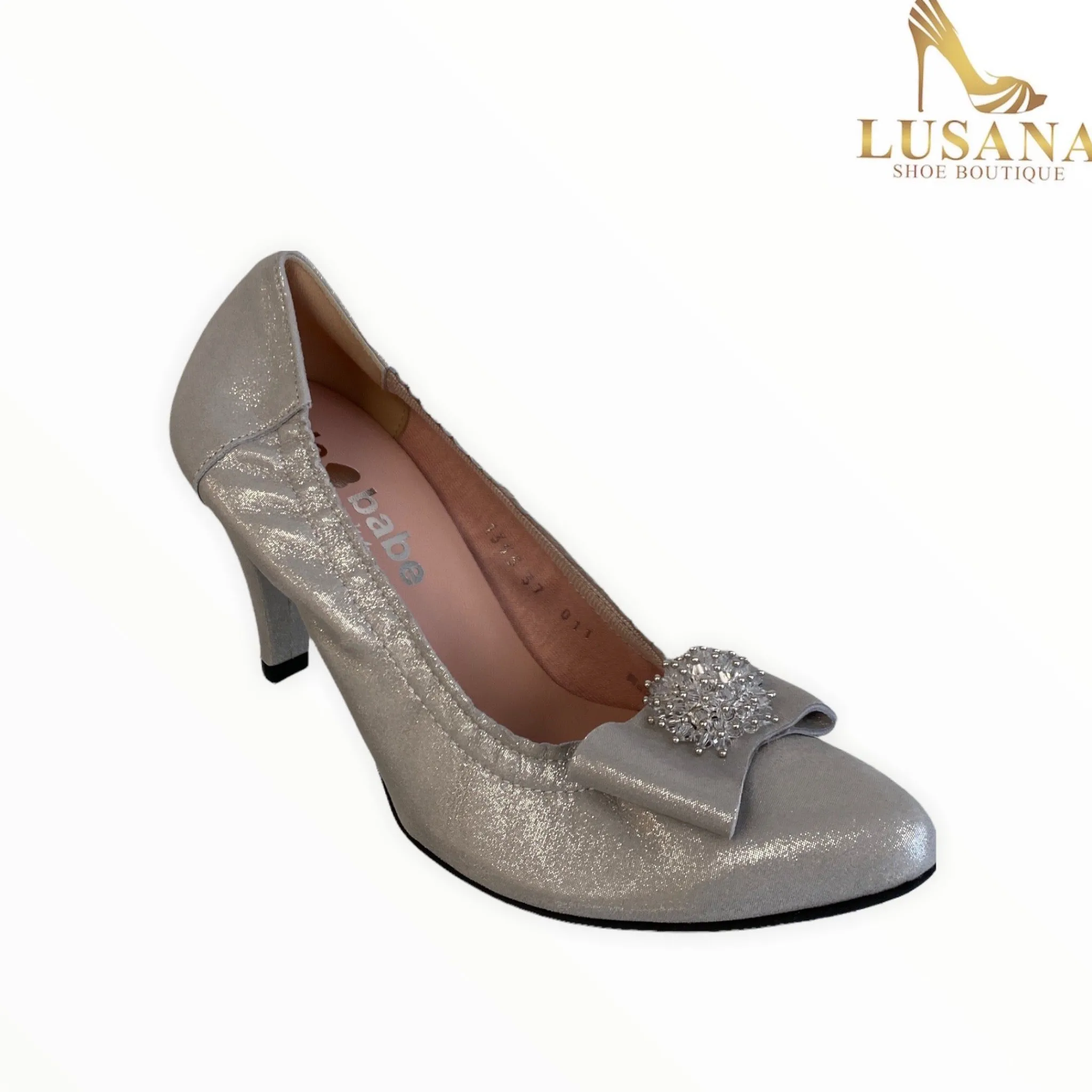 Women Le Babe Luce Grigio Court Shoe