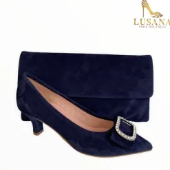 Women Le Babe Navy Suede Shoe