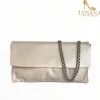 Women Le Babe Perla Leather Clutch Bag