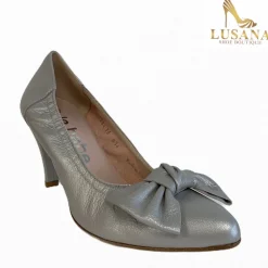 Women Le Babe Perlato Perla (1384S9) Silver Court With Bow