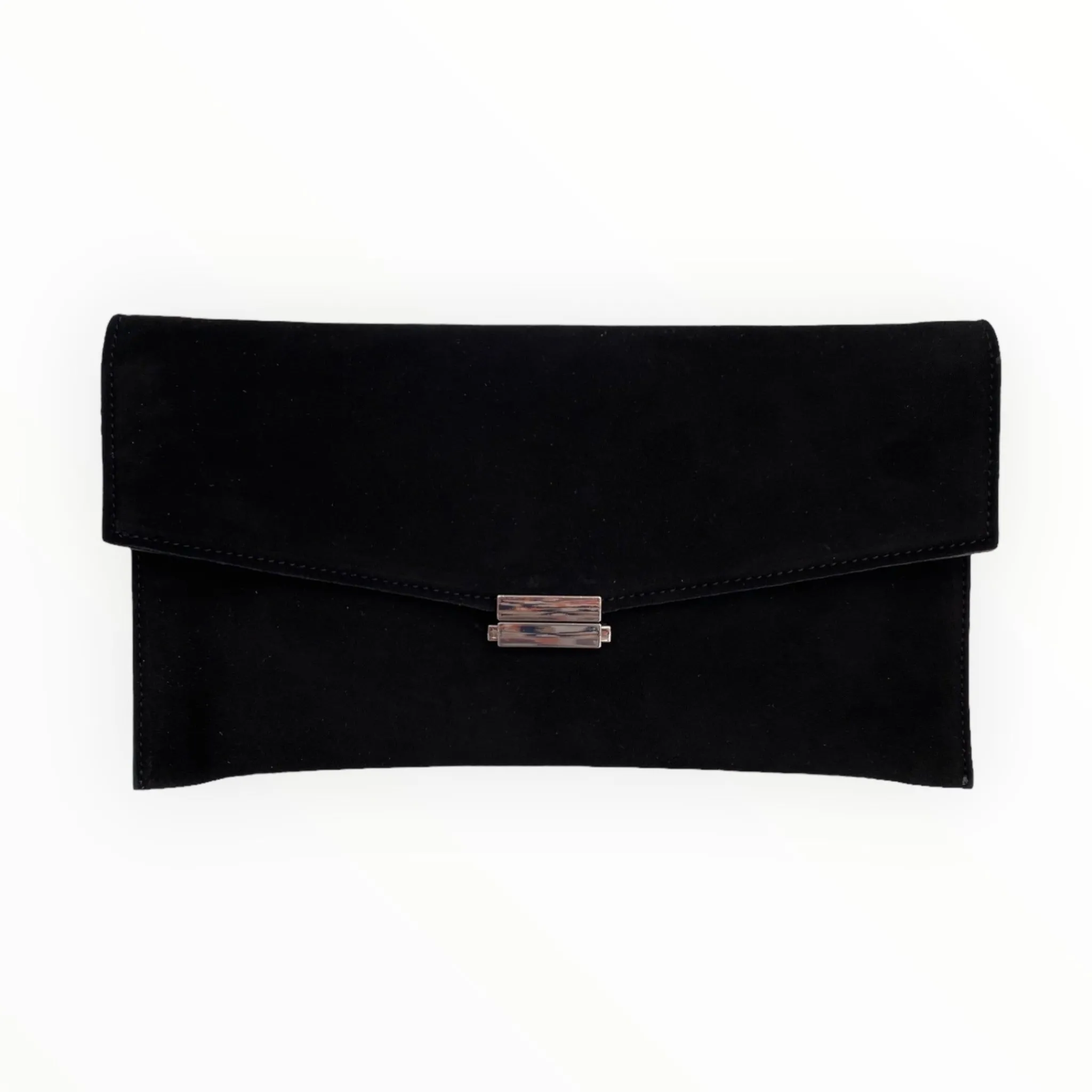 Women LODI Black Suede Clutch Bag