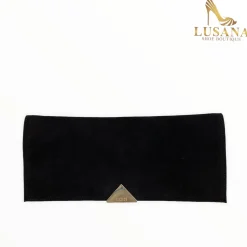 Women LODI Black Suede Clutch Bag