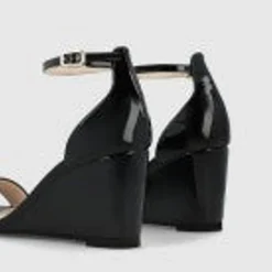 Women LODI Lismer Black Wedge Sandal