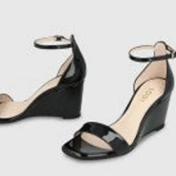 Women LODI Lismer Black Wedge Sandal