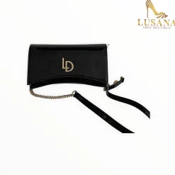 Women LODI Mathi Black Patent Leather Bag