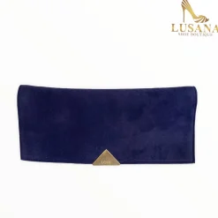 Women LODI Navy Suede Clutch Bag