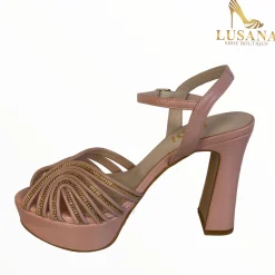 Women LODI Tidena Nude Platform Sandal