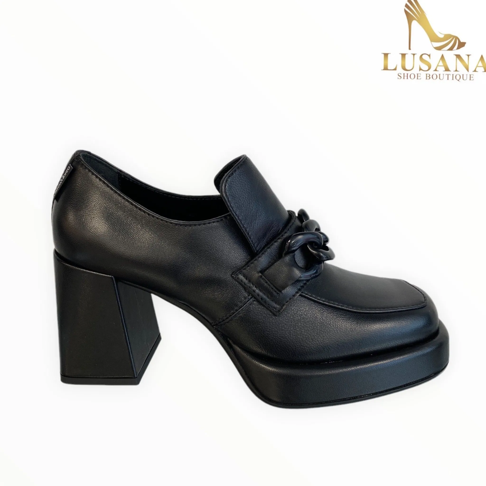 Women Marco Moreo Black Platform Shoe