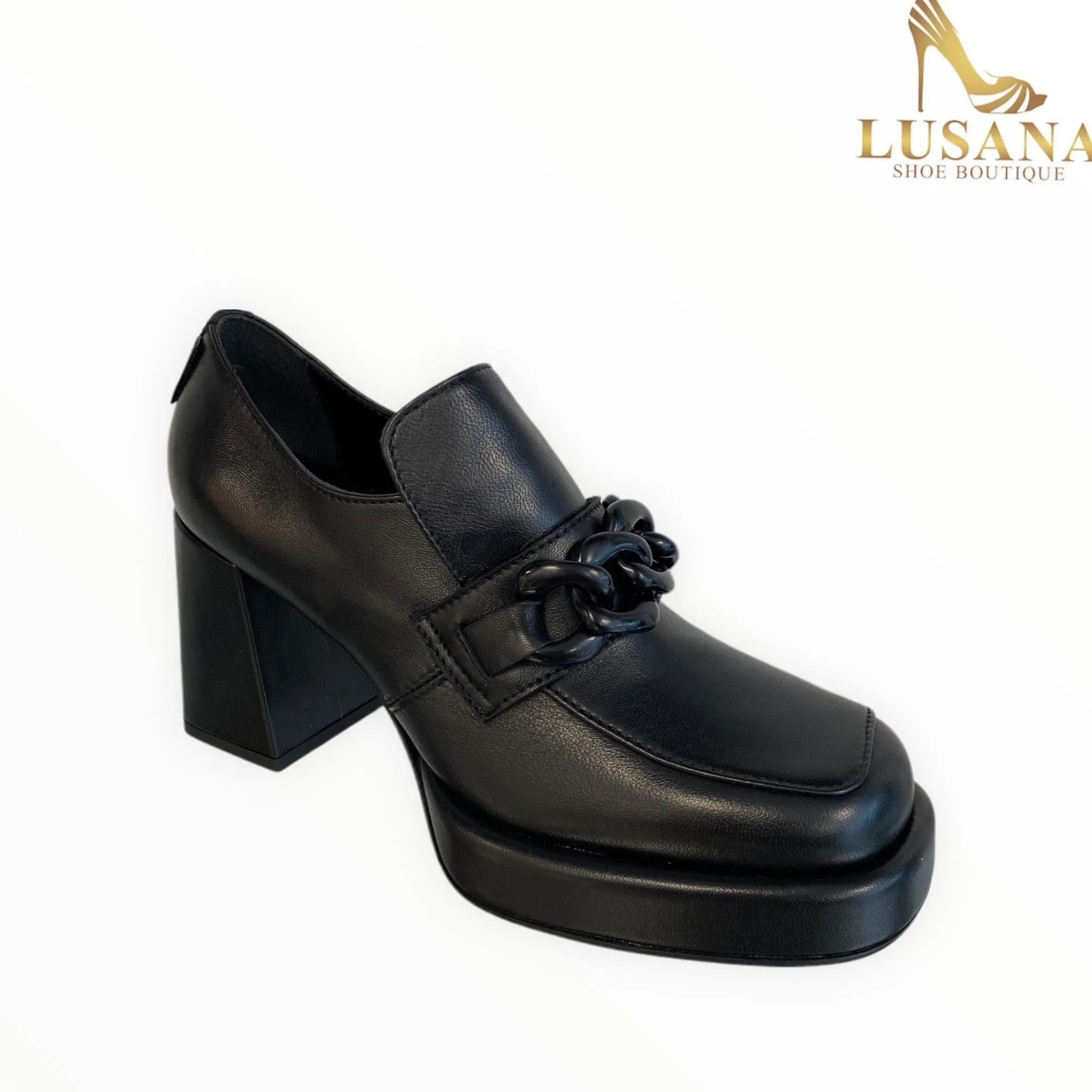 Women Marco Moreo Black Platform Shoe