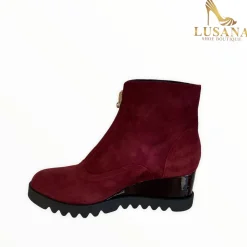 Women Marco Moreo Chiara Burgundy Ankle Boot