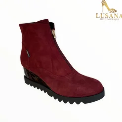 Women Marco Moreo Chiara Burgundy Ankle Boot