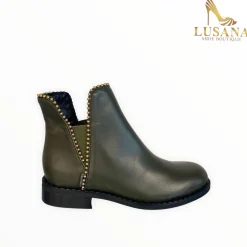 Women Marco Moreo Green Chelsea Boot