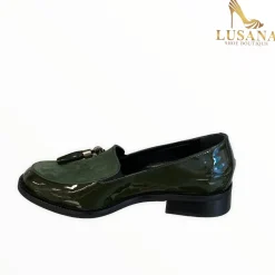 Women Marco Moreo Green Patent Loafer