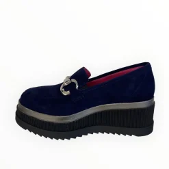 Women Marco Moreo Navy Platform Shoe