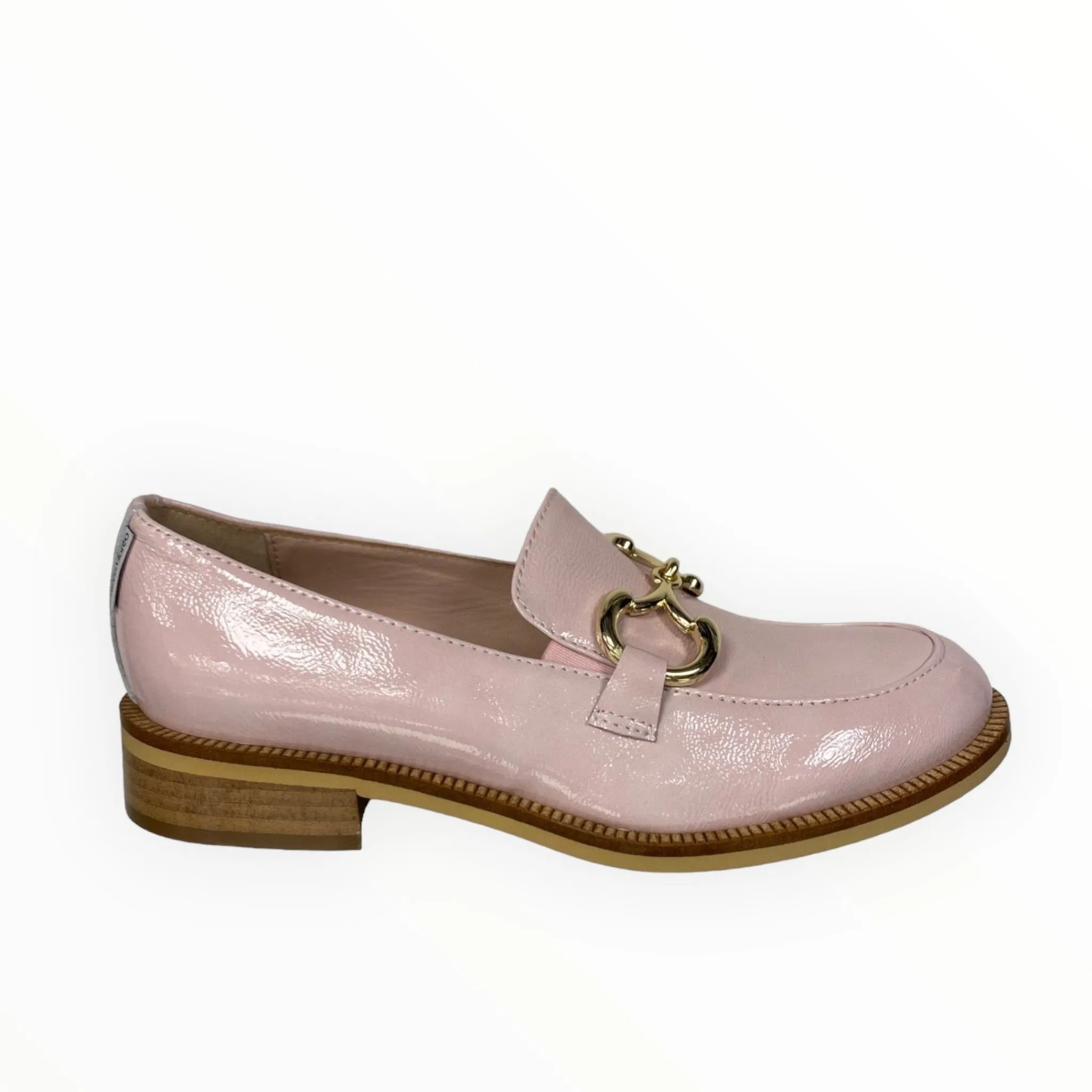 Women Marco Moreo Pink Patent Leather Loafer