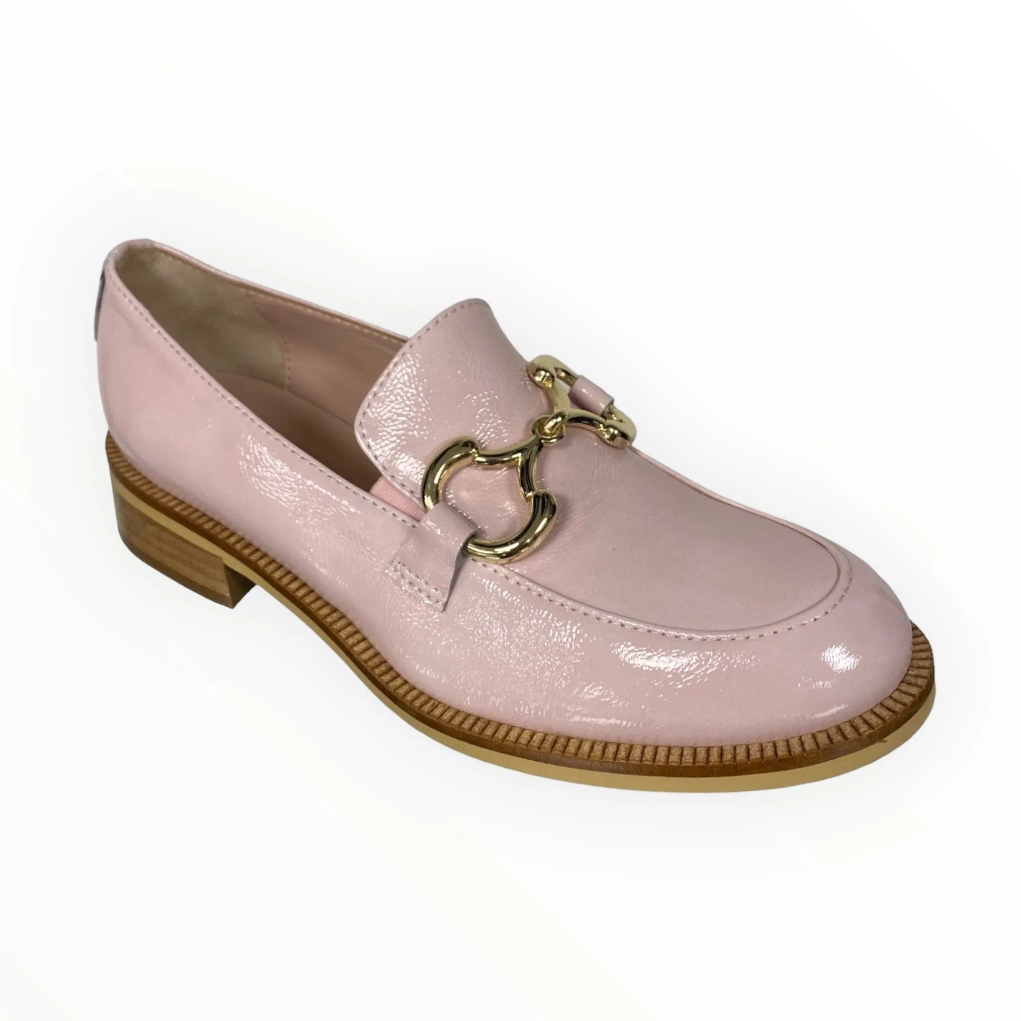 Women Marco Moreo Pink Patent Leather Loafer
