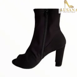 Women Marian Black Open Toe Boot