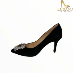 Women Marian Black Suede Shoe