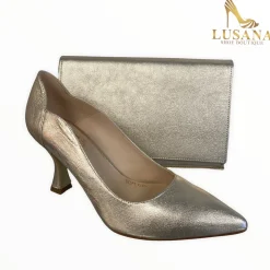 Women Marian Gold Court Shoe
