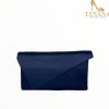 Women Marian Navy Silk Clutch Bag