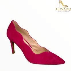 Women Marian Pink Suede Court Shoe