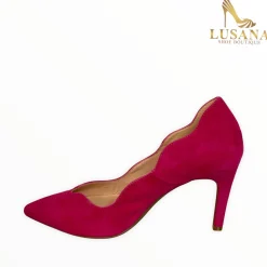 Women Marian Pink Suede Court Shoe