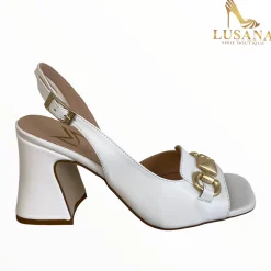 Women Marian White Sling Back Sandal