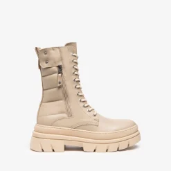 Women NeroGiardini Beige Quilted Boot