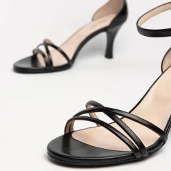 Women NeroGiardini Black Ankle Strap Sandal