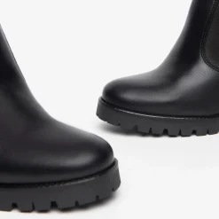 Women NeroGiardini Black Leather Ankle Boot