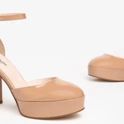 Women NeroGiardini Nude Platform Shoes