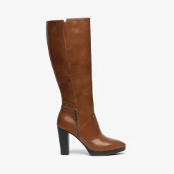 Women NeroGiardini Tan Knee High Boot