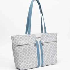Women NeroGiardini White Tote Bag