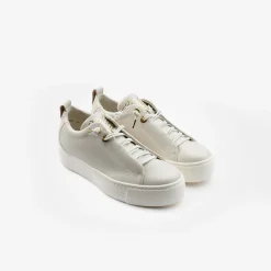 Women Paul Green Beige Leather Trainer