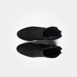 Women Paul Green Black Suede Ankle Boot