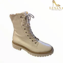 Women Paul Green Cream Ankle Boot