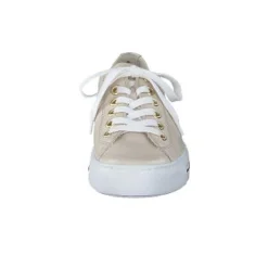 Women Paul Green Cream Leather Trainer