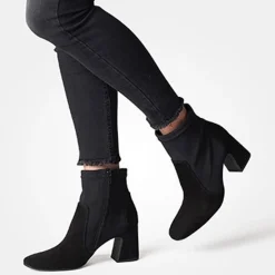 Women Paul Green Suede Stretch Ankle Boot