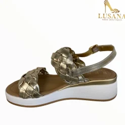 Women REPO Gold Wedge Sandal