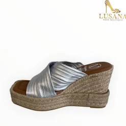 Women VIGUERA Silver Espadrille