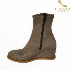 Women Lusana Shoe Boutique Viguera Taupe Wedge Boot