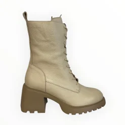 Women Wonders Gigi Cream Block Heel Boot