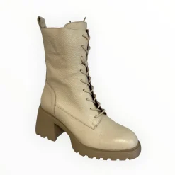 Women Wonders Gigi Cream Block Heel Boot